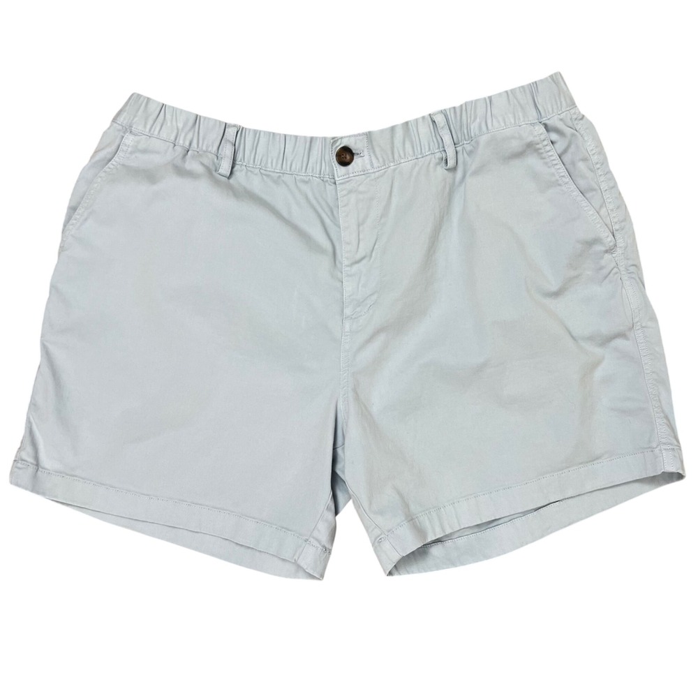 Bearbottom Clothing Mens XXL 5.5 Inseam Stretch Chino Shorts Light Blue Elastic